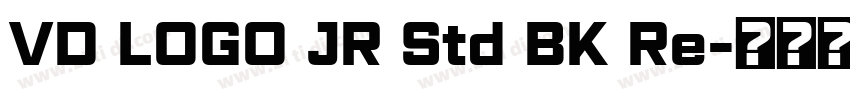 VD LOGO JR Std BK Re字体转换